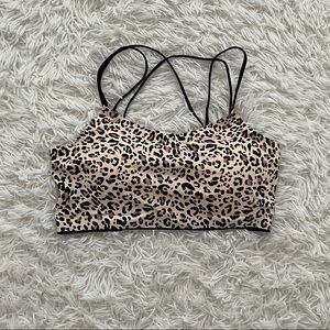 Cheetah print bra
